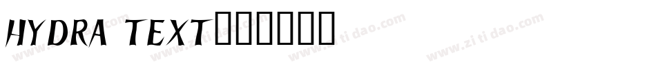 hydra text字体转换